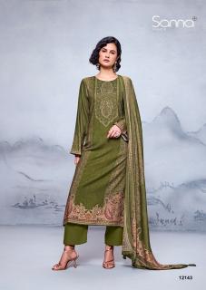 Sanna fashion cazira cotton dress material wholesalers in kanpur